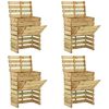 vidaXL Compostor de Jardim com Ripas 4 pcs Verde 110 x 58 x 113 cm