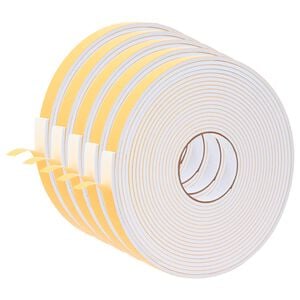 vidaXL Fita de espuma autoadesiva 5 pcs Branco 20mm x 10m Espuma CR