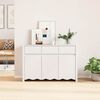 vidaXL Buffet com gaveta Drammen Branco 114 x 43 x 75,5 cm
