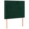 vidaXL Cabeceira Verde Escuro 90x5x118/128 cm Veludo