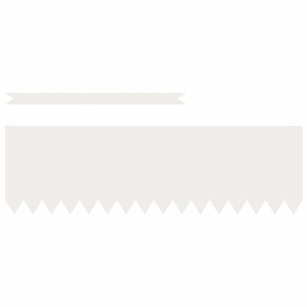 vidaXL Acabamento para Gramado 10 pcs Branco 100 x 0.05 x 20 cm