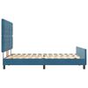 vidaXL Cama Box com cabeceira Azul Escuro 160 x 200 cm Veludo