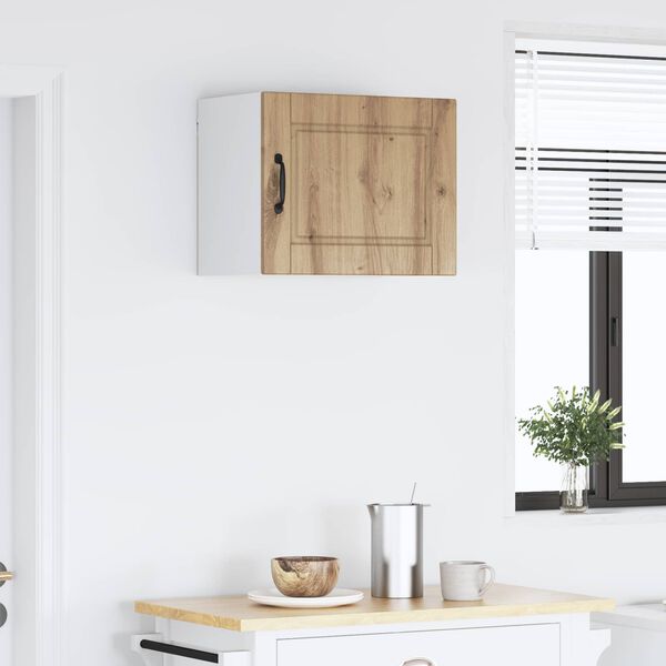 vidaXL Arm&aacute;rio de Cozinha com porta Carvalho Artesanal 50 x 31 x 40 cm