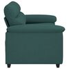 vidaXL Sof&aacute; de 2 lugares 160x81x84 cm tecido verde-escuro