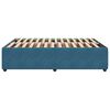 vidaXL Estrutura de cama 160x200 cm veludo azul