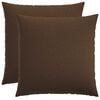 vidaXL Almofada de Lan&ccedil;ar 2 unid. HEERLEN Castanho 55 x 55 cm Tecido