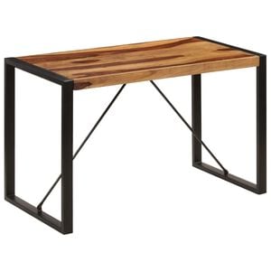 vidaXL Mesa de jantar 120x60x76 cm madeira de ac&aacute;cia maci&ccedil;a