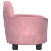 vidaXL Cama para c&atilde;es 66x40x45 cm veludo rosa