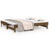 vidaXL Sof&aacute;-cama de puxar 2x(75x190) cm pinho maci&ccedil;o castanho mel