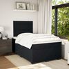 vidaXL Cama boxspring com colch&atilde;o 120x190 cm veludo preto