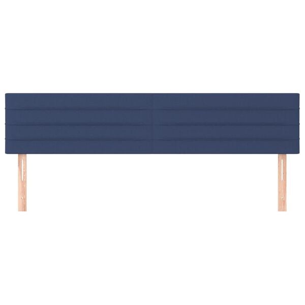 vidaXL Cabeceiras azul 160x5x78/88 cm tecido