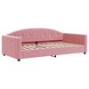 vidaXL Sof&aacute;-cama com gavet&atilde;o 100x200 cm veludo rosa