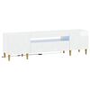 vidaXL Gabinete de TV LED DELFT 153 x 35 x 43 cm Branco Brilhante