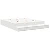 vidaXL Estrado de cama com arruma&ccedil;&atilde;o com gaveta Branco 180 cm