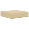 vidaXL Almofada de Assento Externa Bege 40 x 40 x 8 cm 100% Poli&eacute;ster
