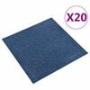 vidaXL Tapete 20 pcs Azul Escuro 50 x 50 cm 100% Polipropileno
