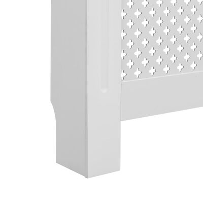 vidaXL Coberturas de radiador 2 pcs 152x19x81,5 cm MDF branco
