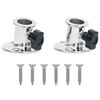 VidaXL Base redonda Bimini para tubo de 26 mm 2 pcs&nbsp;a&ccedil;o inoxid&aacute;vel