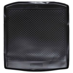 vidaXL Tapete de Porta-Malas Preto Borracha