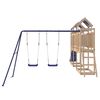 vidaXL Conjunto de brincar p/ exterior madeira de pinho maci&ccedil;a
