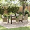 vidaXL Conjunto de Jantar para Jardim 5 pcs Bege Rattan Sint&eacute;tico