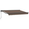 vidaXL Toldo Retr&aacute;til El&eacute;trico Cinzento-acastanhado 3,5 x 2 m