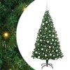 vidaXL &Aacute;rvore de Natal Artificial Verde 180 cm PVC, A&ccedil;o e Pl&aacute;stico