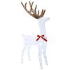 vidaXL Rena de Natal 3D LOVIISA 140 LED Branco frio 70 x 26 x 128 cm