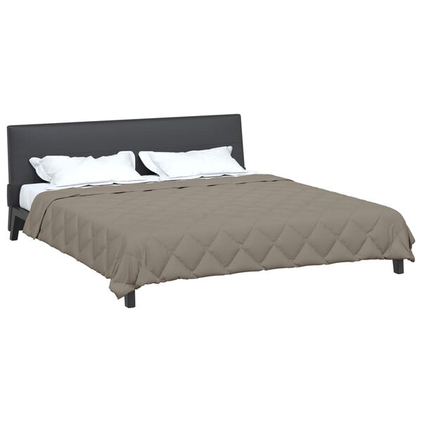 vidaXL Duvet de Ano Inteiro Cinzento-claro 200 x 220 cm Microfibra