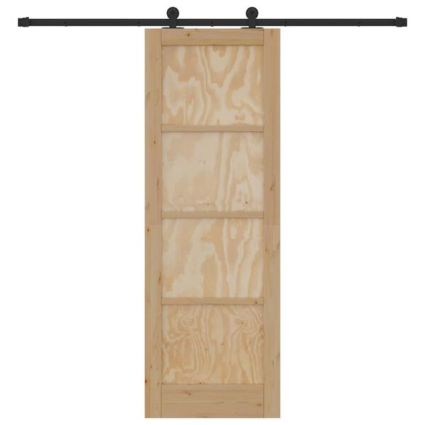 vidaXL Porta Deslizante ORKDAL Castanho 73,5 x 211 cm