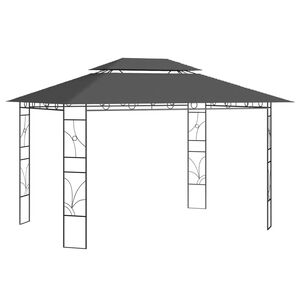 vidaXL Gazebo 4x3x2,7 m 160 g/m&sup2; antracite