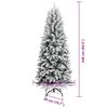 vidaXL &Aacute;rvore de Natal Artificial com 300 LEDs Branco 240 cm