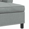 vidaXL Chaise Lounge Cinzento-claro 91 x 157 x 91 cm tecido
