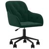 vidaXL Cadeiras de jantar giratorias 2 pcs veludo verde-escuro