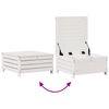 vidaXL 8 pcs conj. lounge de jardim c/ almofad&otilde;es pinho maci&ccedil;o branco