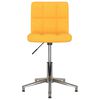 vidaXL Cadeira de escrit&oacute;rio girat&oacute;ria tecido amarelo mostarda