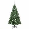 vidaXL &Aacute;rvore de Natal Artificial Verde 180 cm PVC, A&ccedil;o e Pl&aacute;stico
