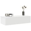 vidaXL Prateleira parede c/ gavetas 60x26,5x15cm deriv. madeira branco