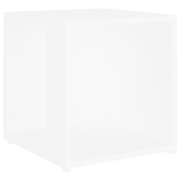 vidaXL Mesa de apoio 33x33x34,5 cm derivados de madeira branco