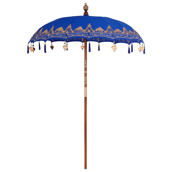 vidaXL Parasol Balinês Azul 185 x 185 x 260 cm