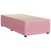vidaXL Cama com molas/colch&atilde;o 90x190 cm veludo rosa