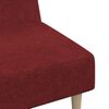 vidaXL Sof&aacute;-cama de 2 lugares tecido vermelho tinto