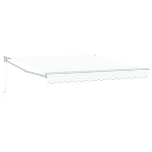 vidaXL Toldo retr&aacute;til Branco 300 x 250 x 165 cm