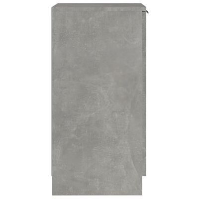 vidaXL Sapateira 30x35x70 cm madeira processada cinzento cimento