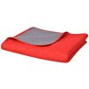 vidaXL Colcha dupla face acolchoada 220x240 cm vermelho e cinzento