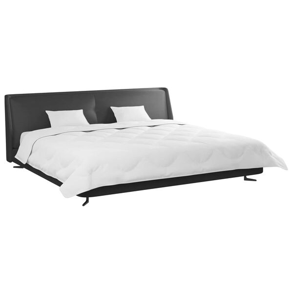 vidaXL Edredom de Inverno com travesseiro 3 pcs Branco Microfibra