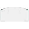 vidaXL Suporte de TV/monitores em vidro transparente 90x30x13 cm