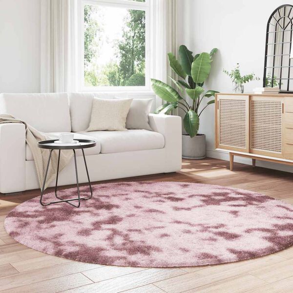 vidaXL Tapete shaggy de pelo alto NAVARRA 200x200 cm rosa empoeirado
