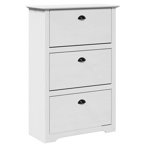vidaXL Sapateira BODO 80x35x118 cm branco