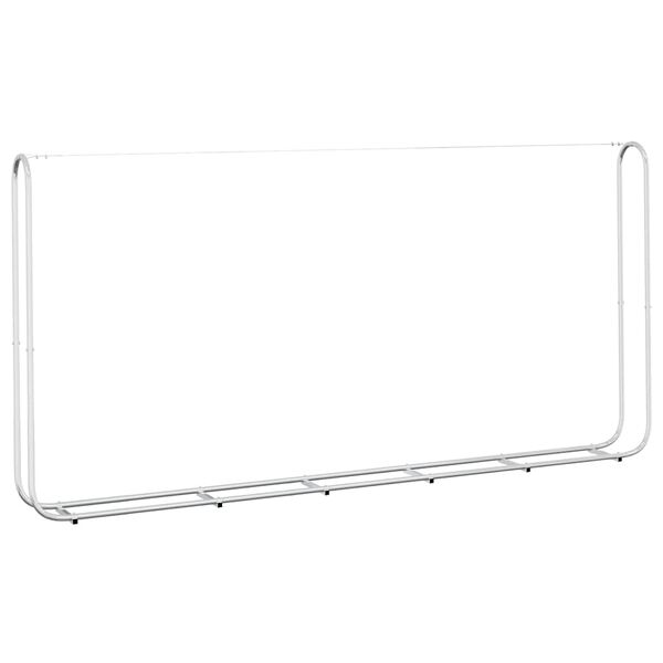 vidaXL Suporte para lenha 300x25x150 cm a&ccedil;o galvanizado
